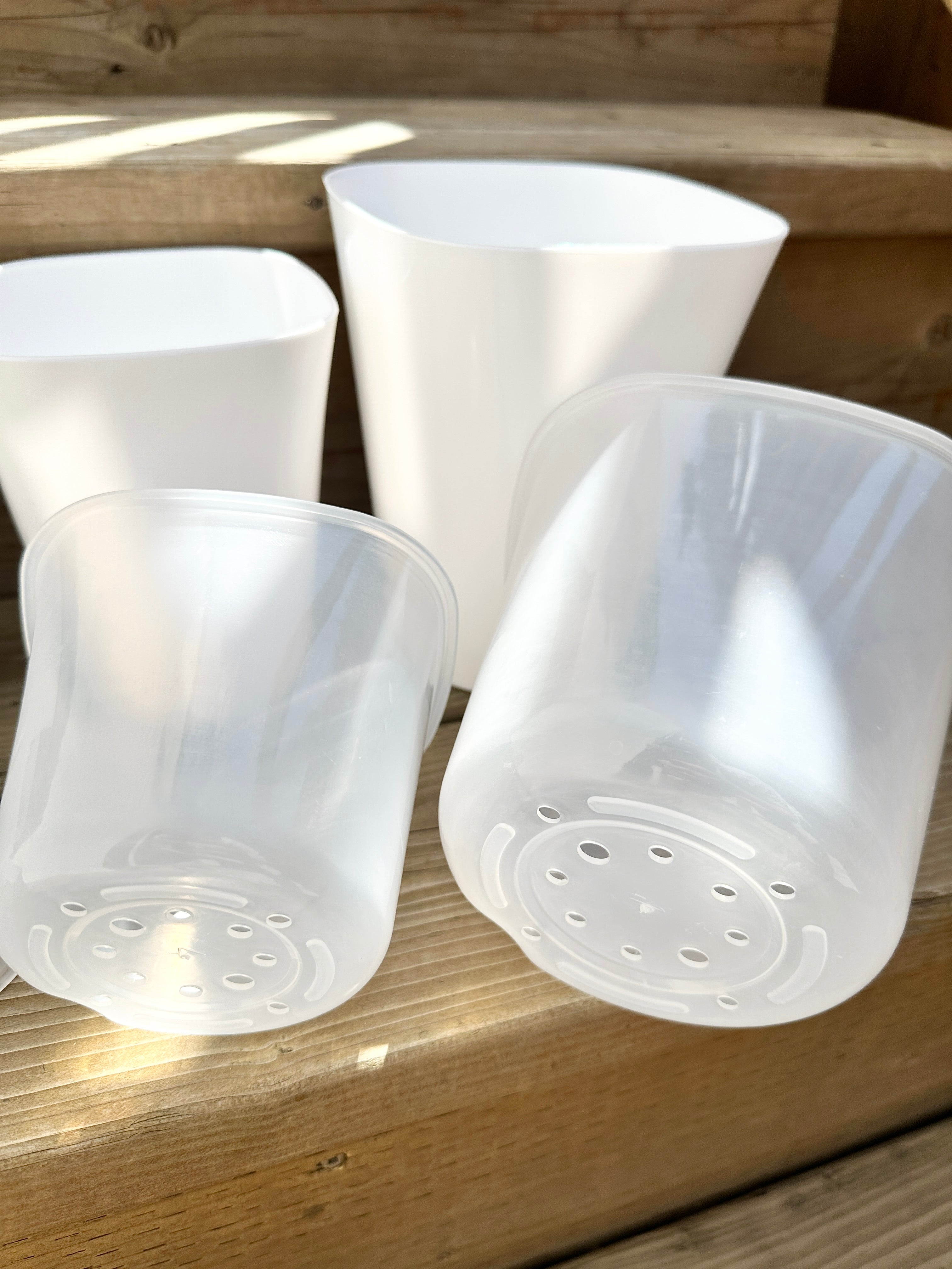On Hand | Self-watering Pots with Clear Inserts